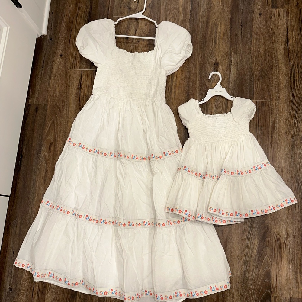 Mama and me matching dresses size 6 and 2t
